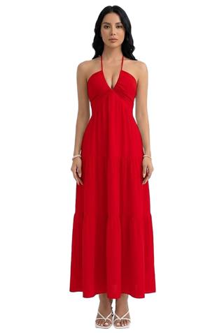 Image from Strap-style Casual Halter Dress For Beach Vacations - Copy