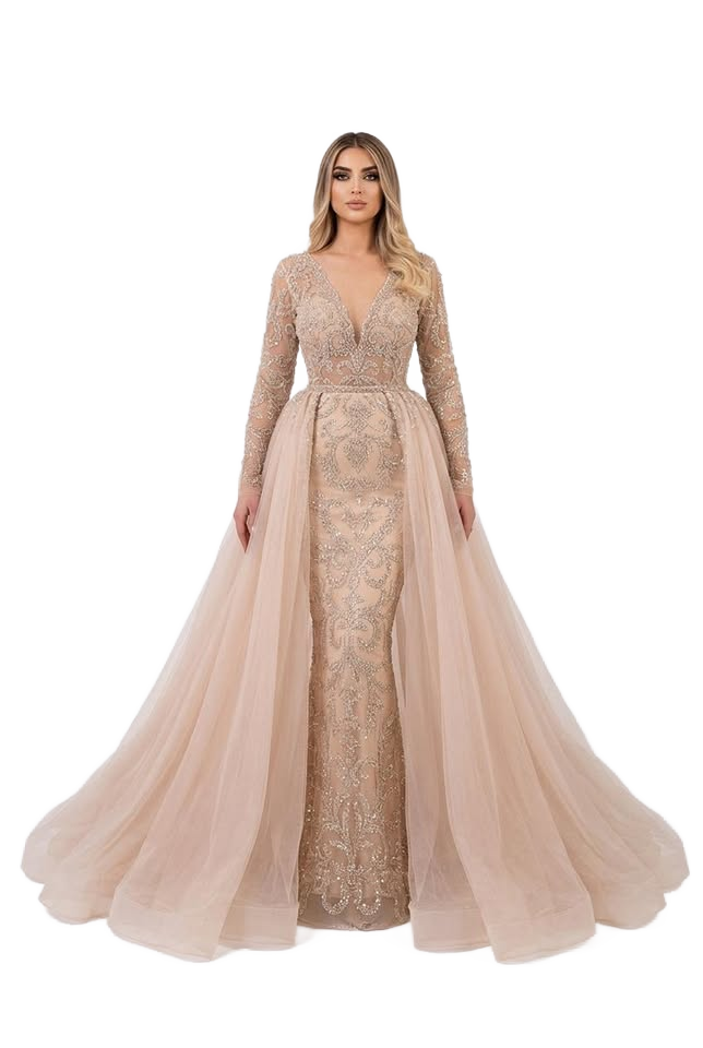 Image from French Style Simple Long-sleeved Style Wedding Dress - Copy