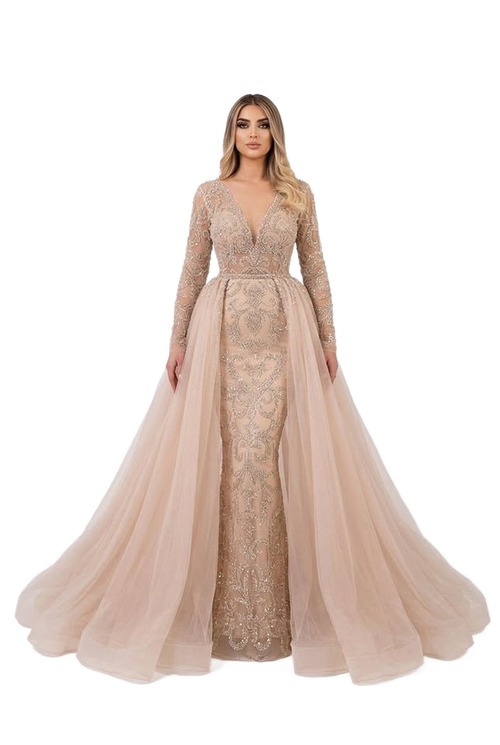 Image from French Style Simple Long-sleeved Style Wedding Dress - Copy