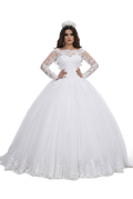 Image from Cross-border Source White Vintage Lace Applique Wedding Dress - Copy