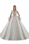 Vittoria High Quality One Shoulder Heavy Industry Retro Wedding Gown