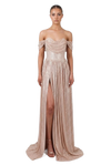 Aura High-Waist Sequin Maxi Dress with Side Split