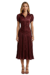 Womens Striped High-Waisted Shirt Casual Dress