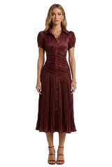 Image from Womens Striped High-Waisted Shirt Casual Dress - Copy