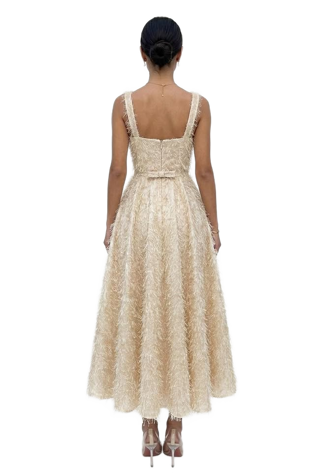 Image from Women's Sleeveless Tassel Dress - Copy