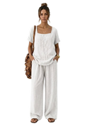 Image from Women's Square-Neck Short-Sleeve Pantsuit - Copy