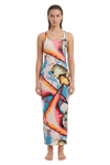Amalfi Low-Back Midi Dress in Ultra-Soft Dynamic Print