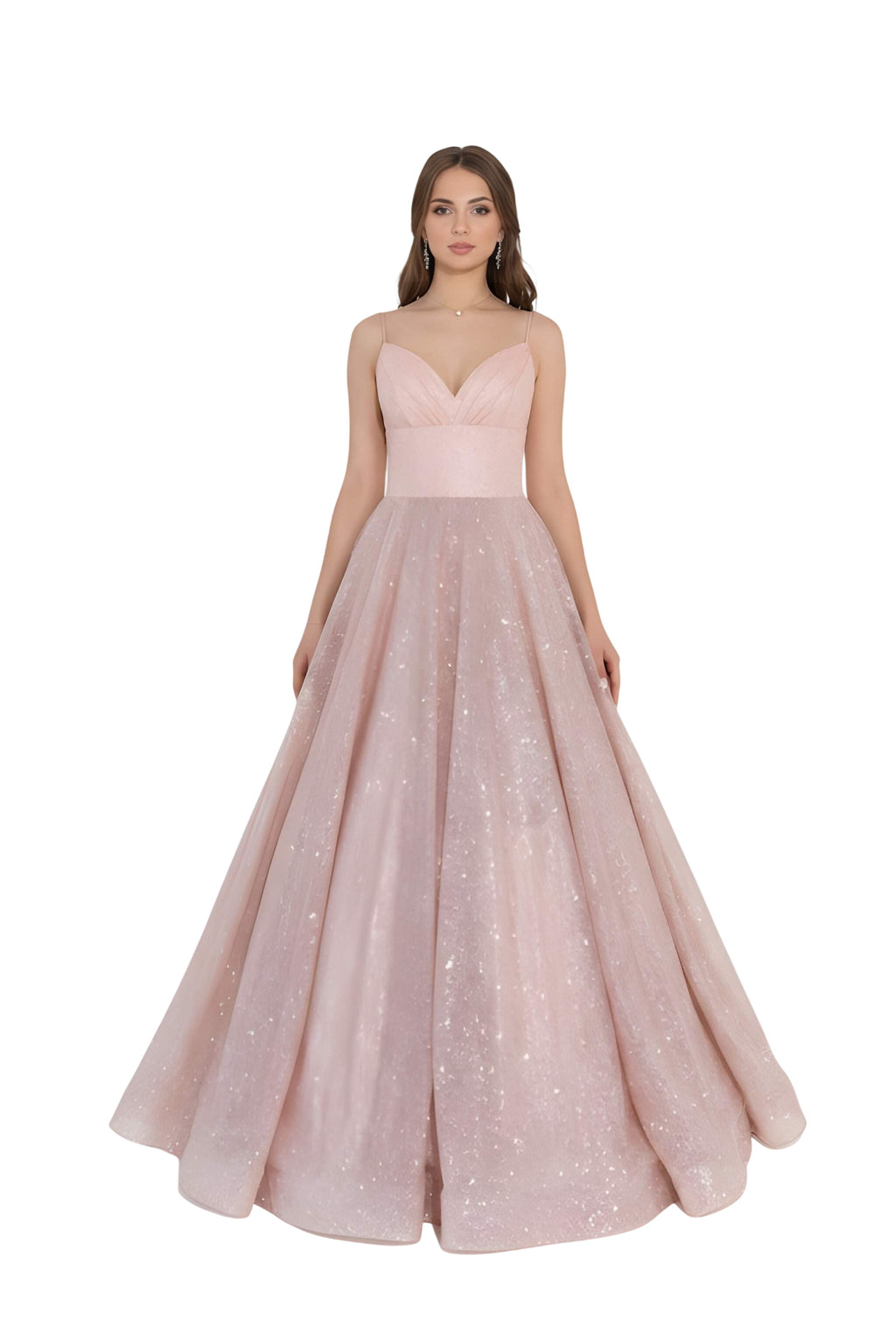 Robe longue Vesper à sequins et dos ouvert noir minuit