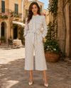 Polka-dot Top And Pants Set Womens Summer Outfit